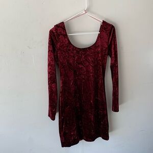 Velvet red dress